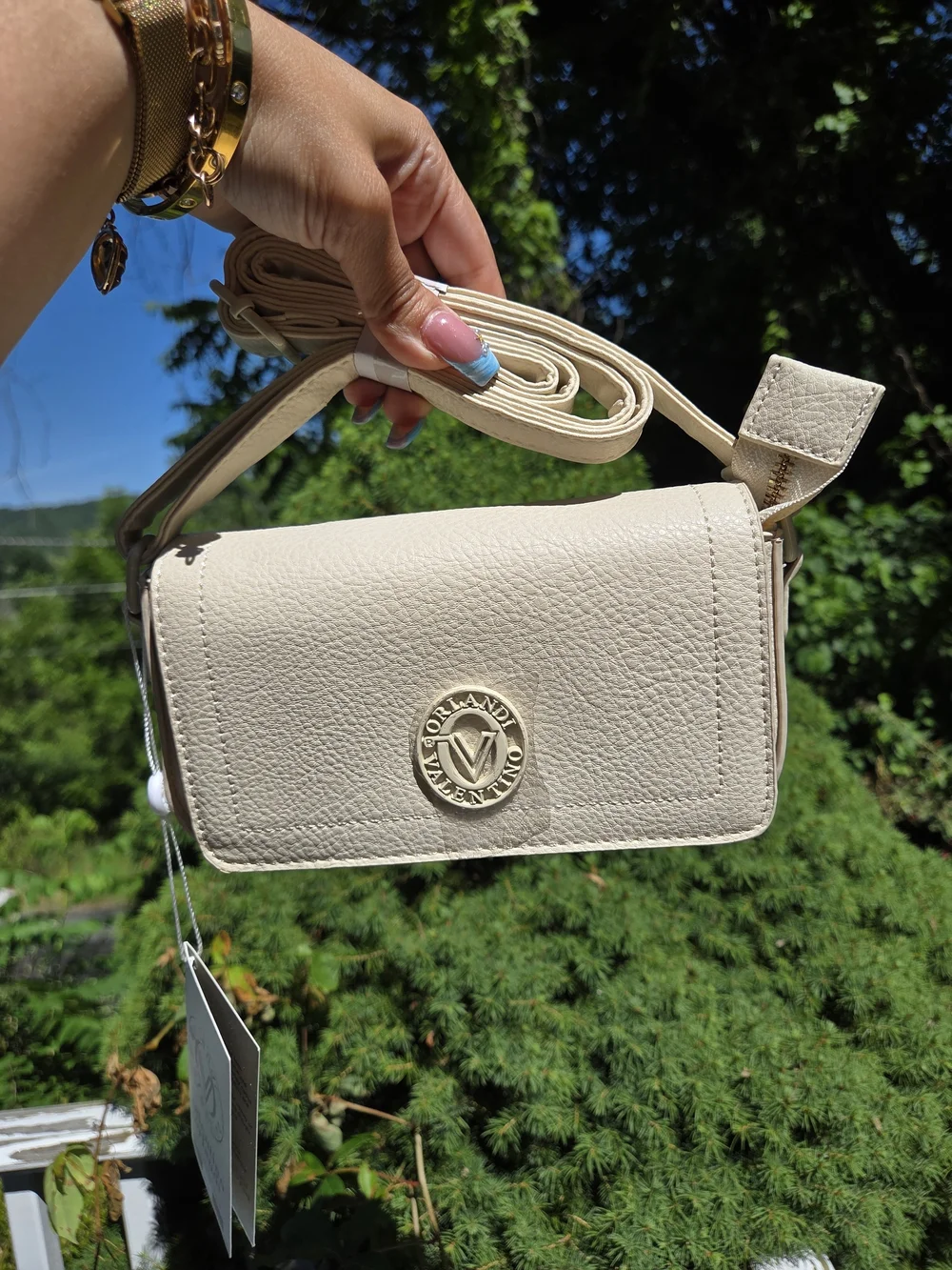 Valentino Orlandi Off White Crossbody Bag NWT MSRP $210